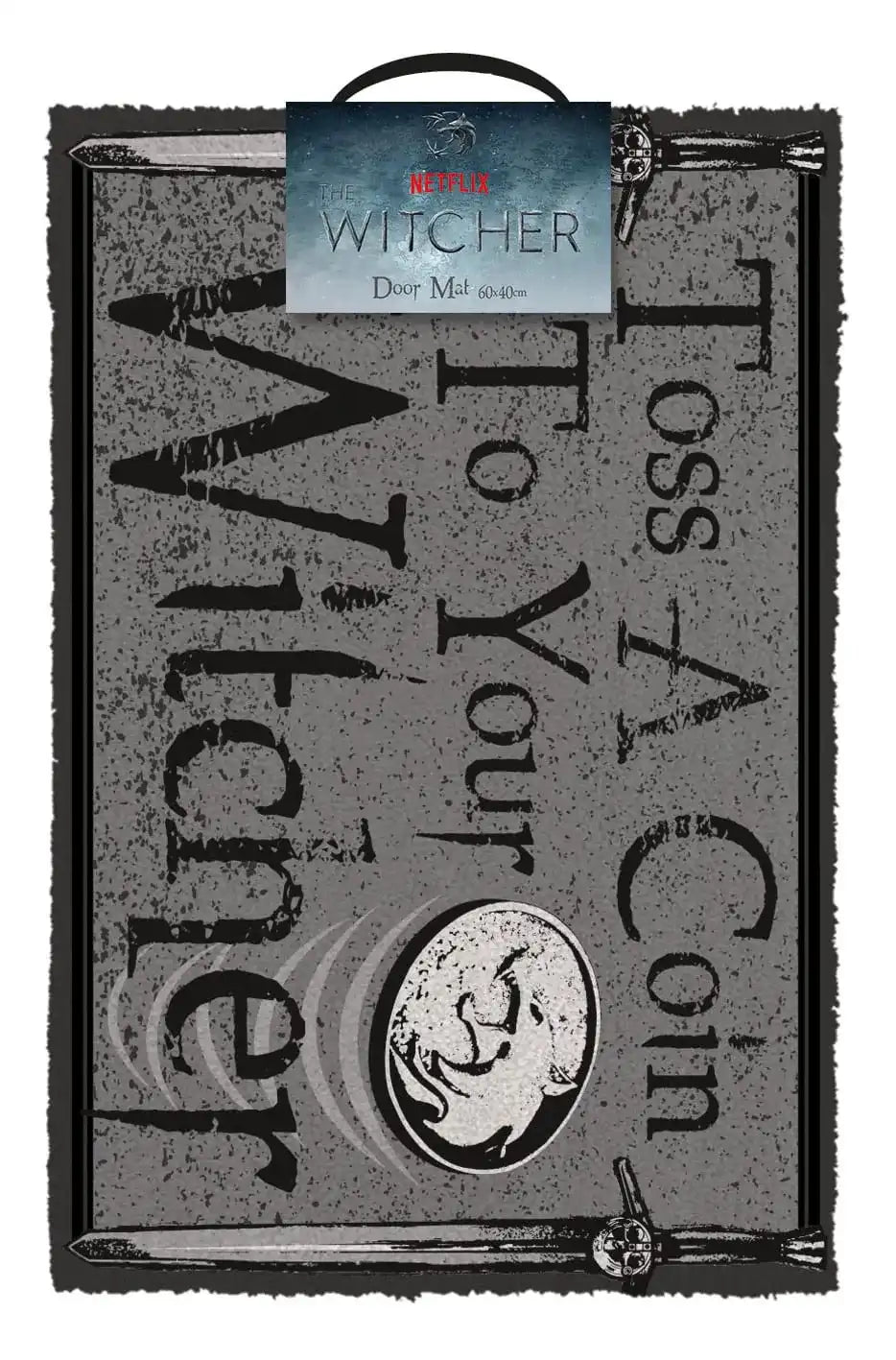 The Witcher Fußmatte Toss a Coin 40 x 60 cm - Smalltinytoystore