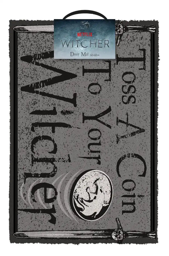 The Witcher Fußmatte Toss a Coin 40 x 60 cm - Smalltinytoystore