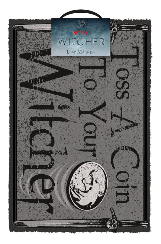 The Witcher Fußmatte Toss a Coin 40 x 60 cm - Smalltinytoystore