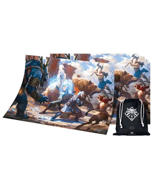 The Witcher III: Wild Hunt Gaming Puzzle Geralt & Triss in Battle (1000 Teile) - Smalltinytoystore