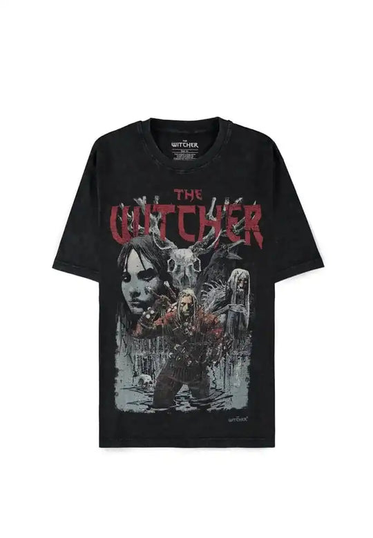 The Witcher Wild Hunt T-Shirt First Edition Washed Größe L - Smalltinytoystore