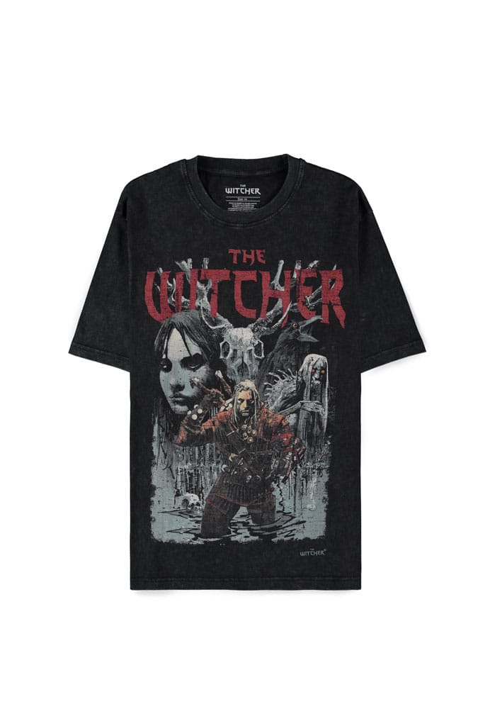 The Witcher Wild Hunt T-Shirt First Edition Washed Größe M - Smalltinytoystore