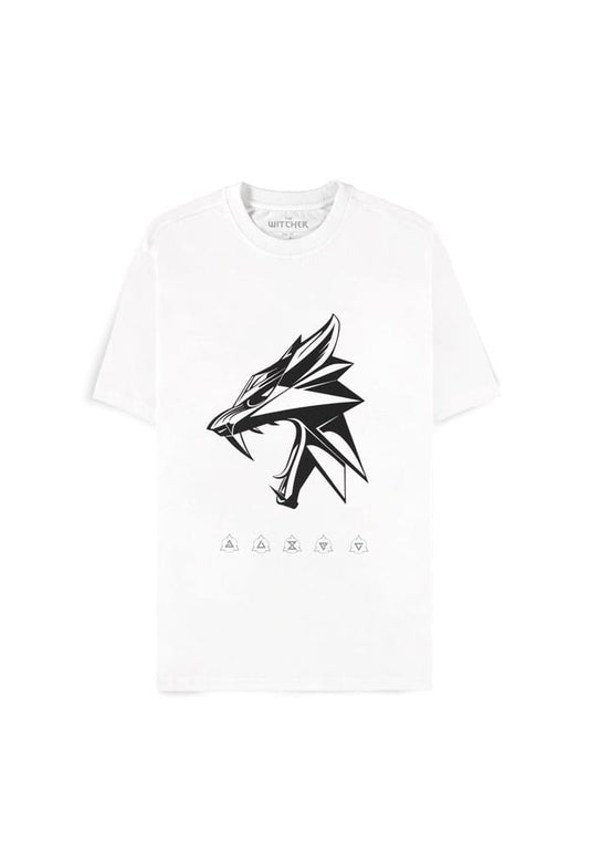 The Witcher Wild Hunt T-Shirt Wolf Head Größe L - Smalltinytoystore