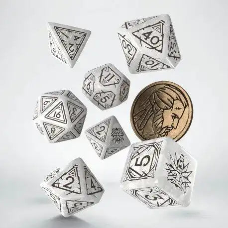 The Witcher Würfel Set Geralt The White Wolf (7) - Smalltinytoystore