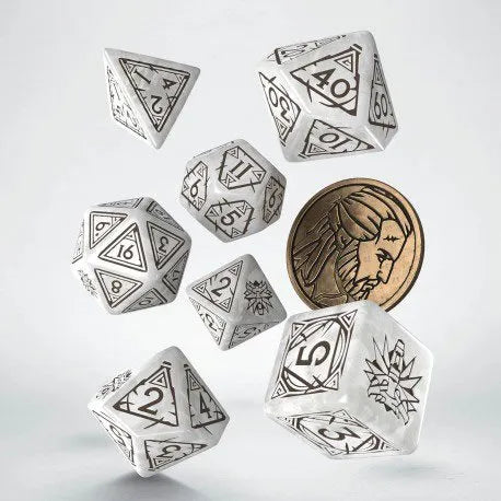 The Witcher Würfel Set Geralt The White Wolf (7) - Smalltinytoystore
