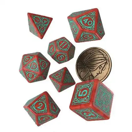 The Witcher Würfel Set Triss Merigold the Fearless (7) - Smalltinytoystore