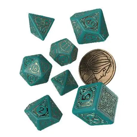 The Witcher Würfel Set Triss The Beautiful Healer (7) - Smalltinytoystore