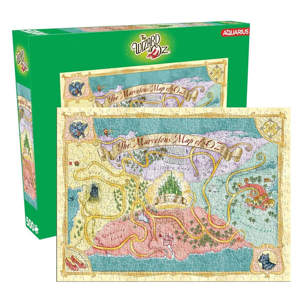 The Wizard Of Oz: Map 500 Piece Jigsaw Puzzle - Smalltinytoystore