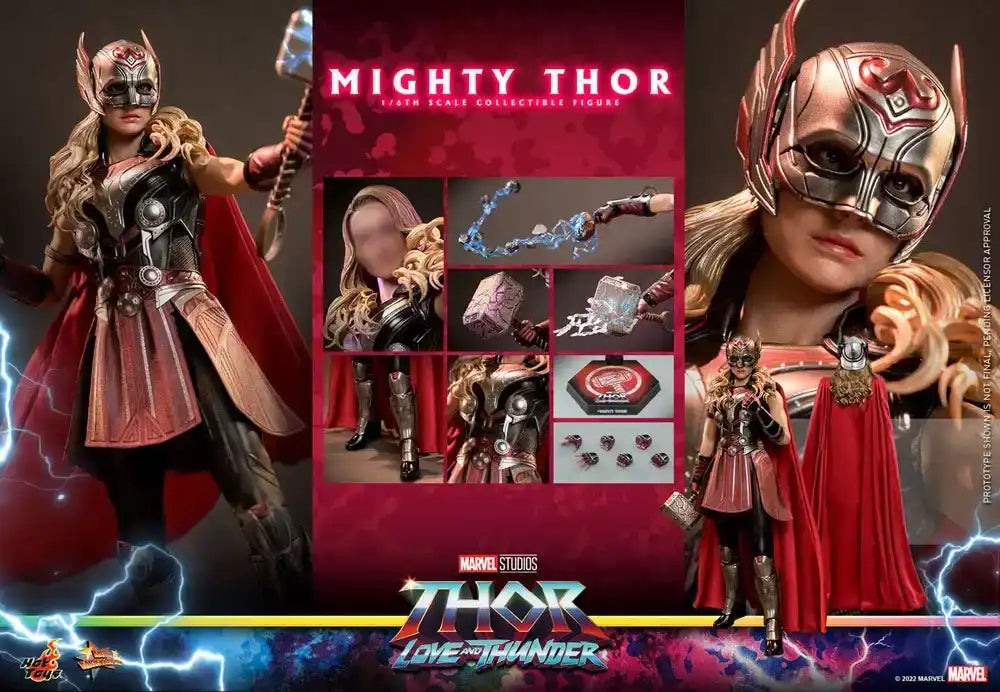 Thor Love and Thunder Masterpiece 1/6 Mighty Thor 29 cm HOT TOYS - Smalltinytoystore