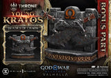 Throne Legacy God of War Series Statue 1/3 Ragnarok Young Thyself Kratos Bonus Version 91 cm