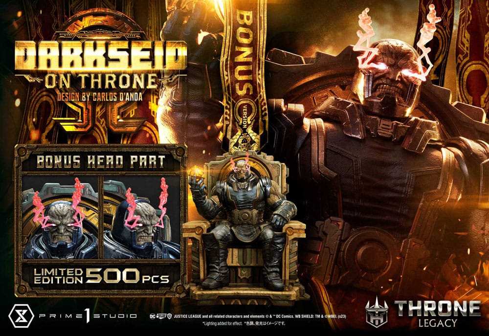 Throne Legacy Series Statue 1/4 Justice League (Comics) Darkseid on Throne Design by Carlos D'Anda Deluxe Bonus Version 65 cm - Smalltinytoystore