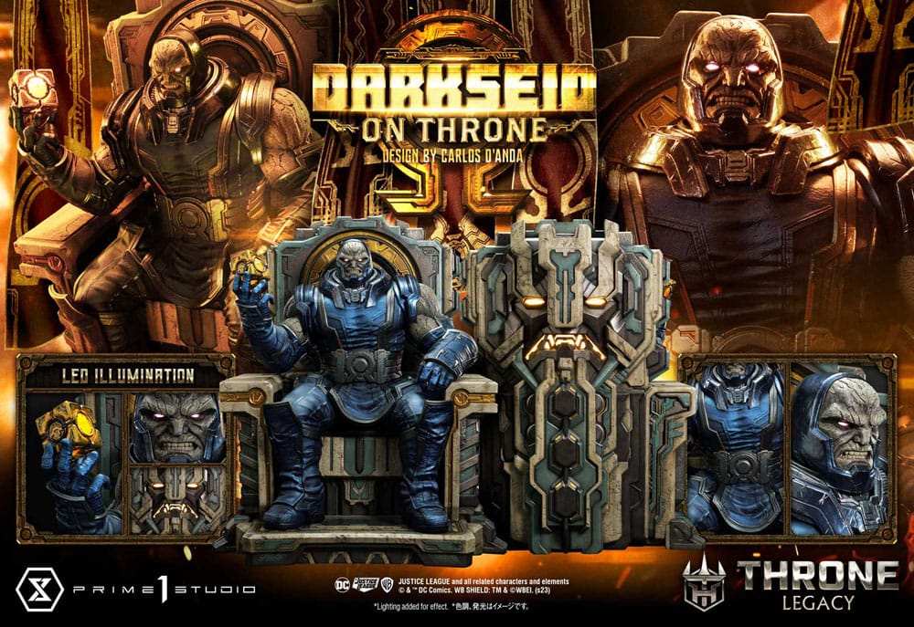 Throne Legacy Series Statue 1/4 Justice League (Comics) Darkseid on Throne Design by Carlos D'Anda Deluxe Bonus Version 65 cm - Smalltinytoystore