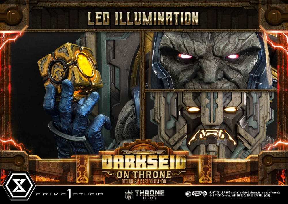 Throne Legacy Series Statue 1/4 Justice League (Comics) Darkseid on Throne Design by Carlos D'Anda Deluxe Version 65 cm - Smalltinytoystore