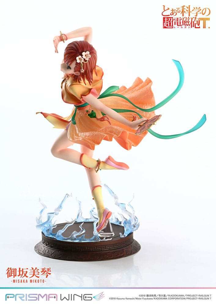 To Aru Kagaku no Railgun Prisma Wing PVC Statue 1/7 Misaka Mikoto 22 cm - Smalltinytoystore