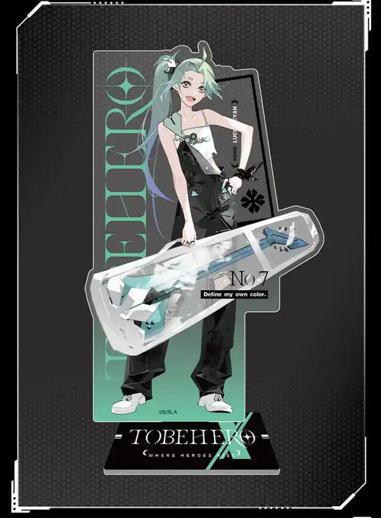To Be Hero X Acryl-Aufsteller Hero Show Series Lucky Cyan 17 cm - Smalltinytoystore