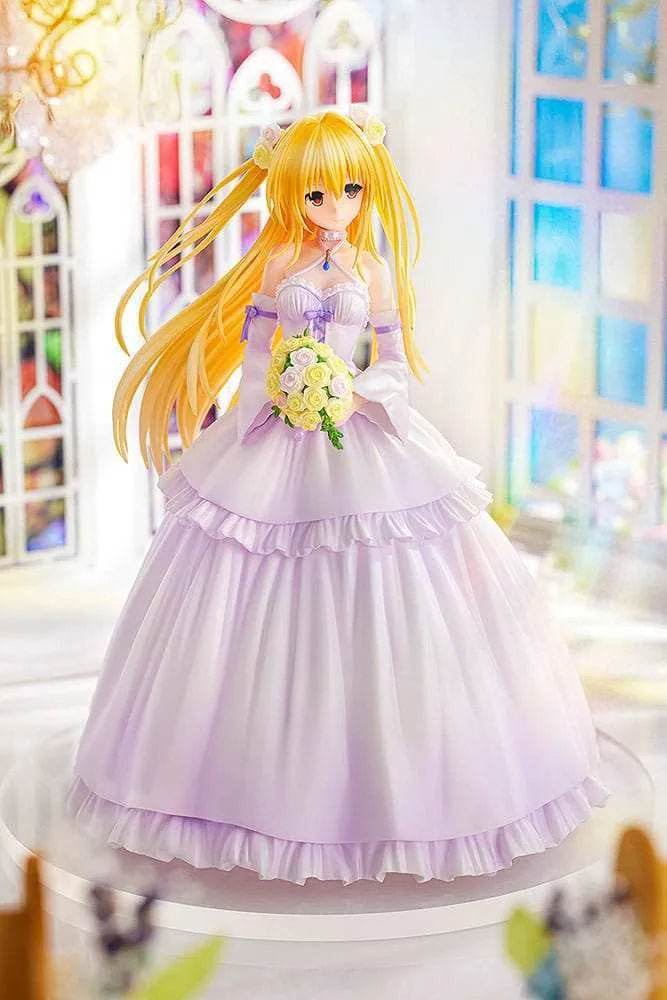To Love-Ru Darkness PVC Statue 1/7 Golden Darkness Wedding Dress Ver. 23 cm - Smalltinytoystore