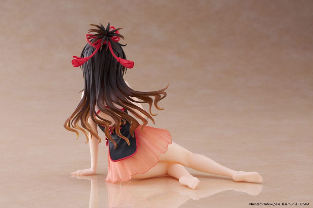 To Love-Ru Darkness PVC Statue Desktop Cute Figure Mikan Yuki Chinese Dress Ver. 13 cm - Smalltinytoystore