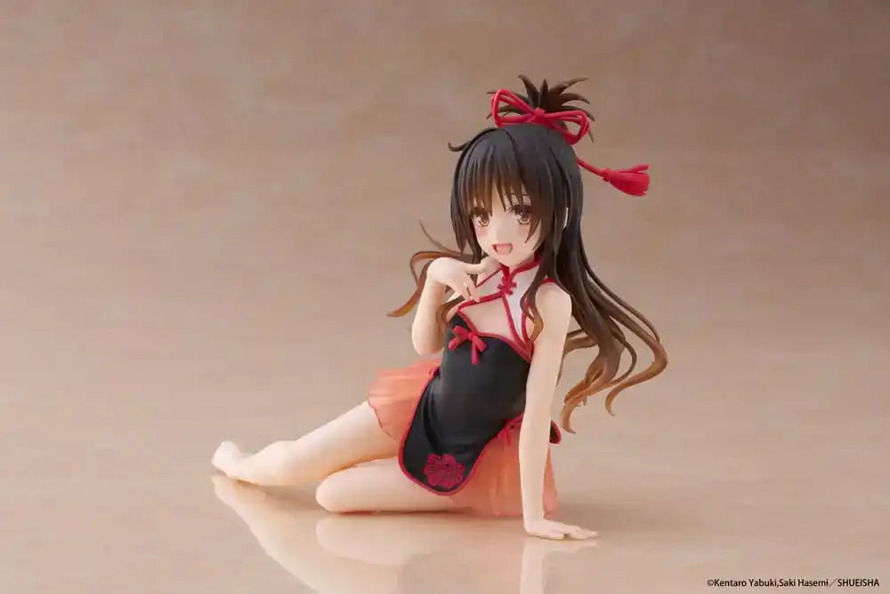 To Love-Ru Darkness PVC Statue Desktop Cute Figure Mikan Yuki Chinese Dress Ver. 13 cm - Smalltinytoystore