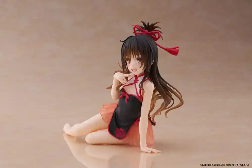 To Love-Ru Darkness PVC Statue Desktop Cute Figure Mikan Yuki Chinese Dress Ver. 13 cm - Smalltinytoystore