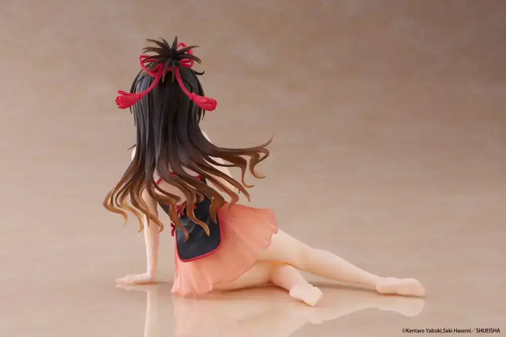 To Love-Ru Darkness PVC Statue Desktop Cute Figure Mikan Yuki Chinese Dress Ver. 13 cm - Smalltinytoystore