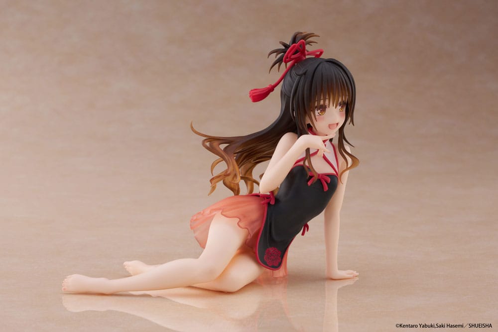 To Love-Ru Darkness PVC Statue Desktop Cute Figure Mikan Yuki Chinese Dress Ver. 13 cm - Smalltinytoystore