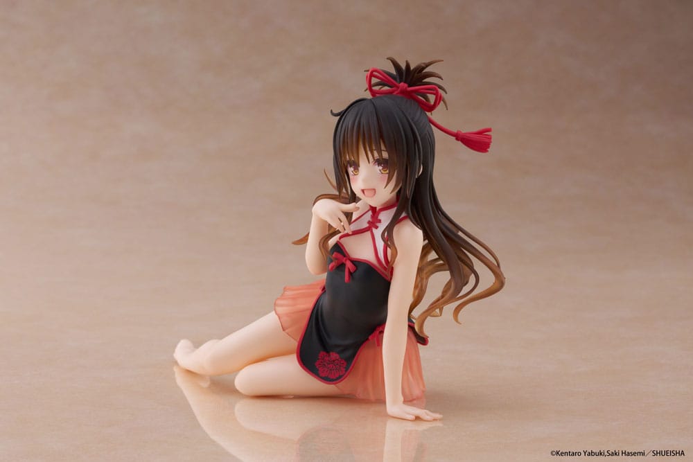 To Love-Ru Darkness PVC Statue Desktop Cute Figure Mikan Yuki Chinese Dress Ver. 13 cm - Smalltinytoystore