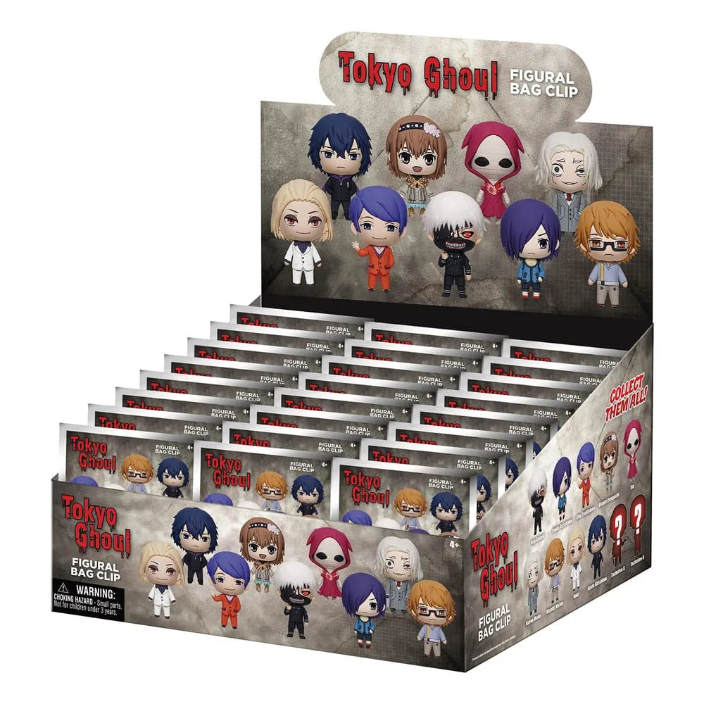 Tokyo Ghoul 3D PVC-Taschenanhänger Series 2 Display (24) - Smalltinytoystore