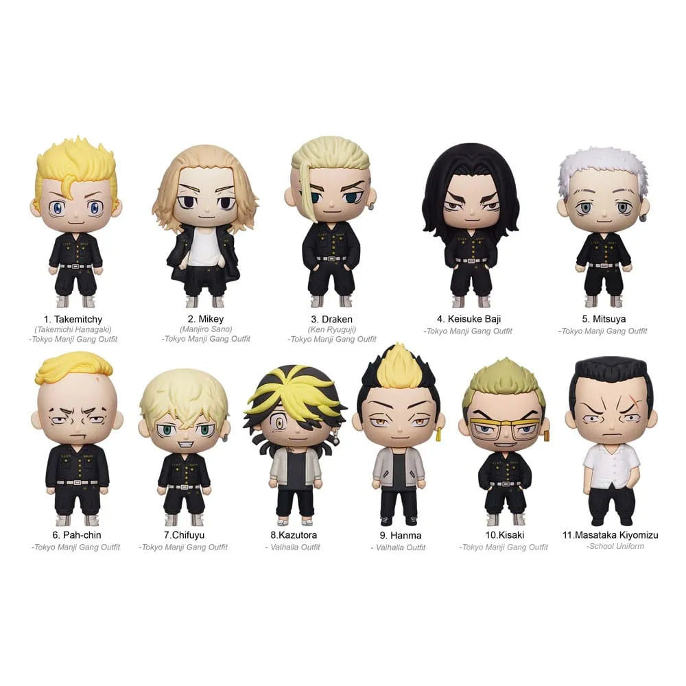 Tokyo Revengers 3D PVC-Taschenanhänger Series 2 Display (24) - Smalltinytoystore