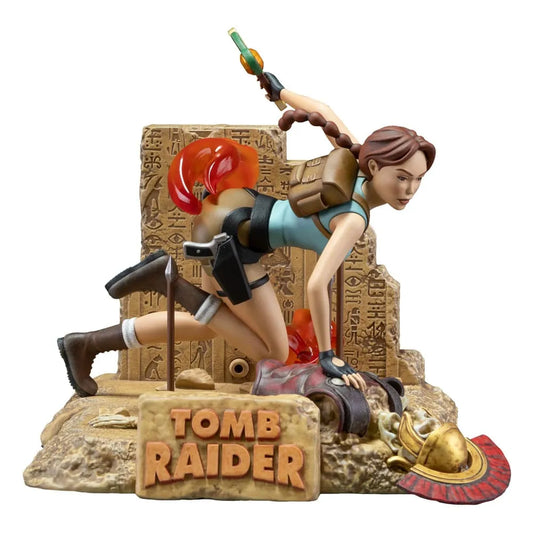 Tomb Raider 1996 PVC Statue Lara Croft Classic Era 17 cm - Smalltinytoystore