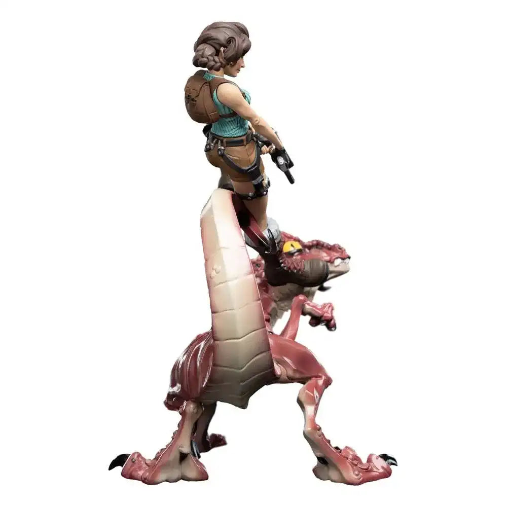 Tomb Raider Mini Epics Vinyl Figur Lara Croft & Raptor 24 cm - Smalltinytoystore