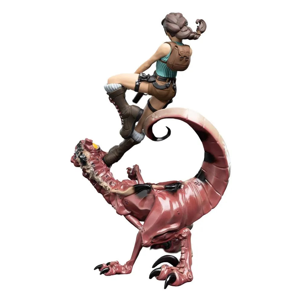 Tomb Raider Mini Epics Vinyl Figur Lara Croft & Raptor 24 cm - Smalltinytoystore