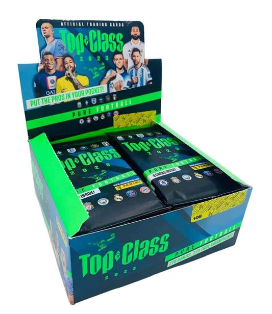Top Class 2023 - Pure Football Trading Cards Flow Packs Display (24) *Deutsche Version* - Smalltinytoystore