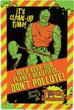 Toxic Crusaders Me­tall­schild Don´t Pollute