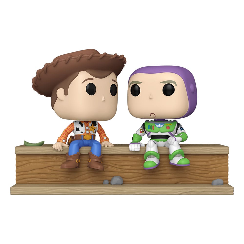 Toy Story POP Moment Vinyl Figuren Woody and Buzz (30th Anniversary) 9 cm - Smalltinytoystore