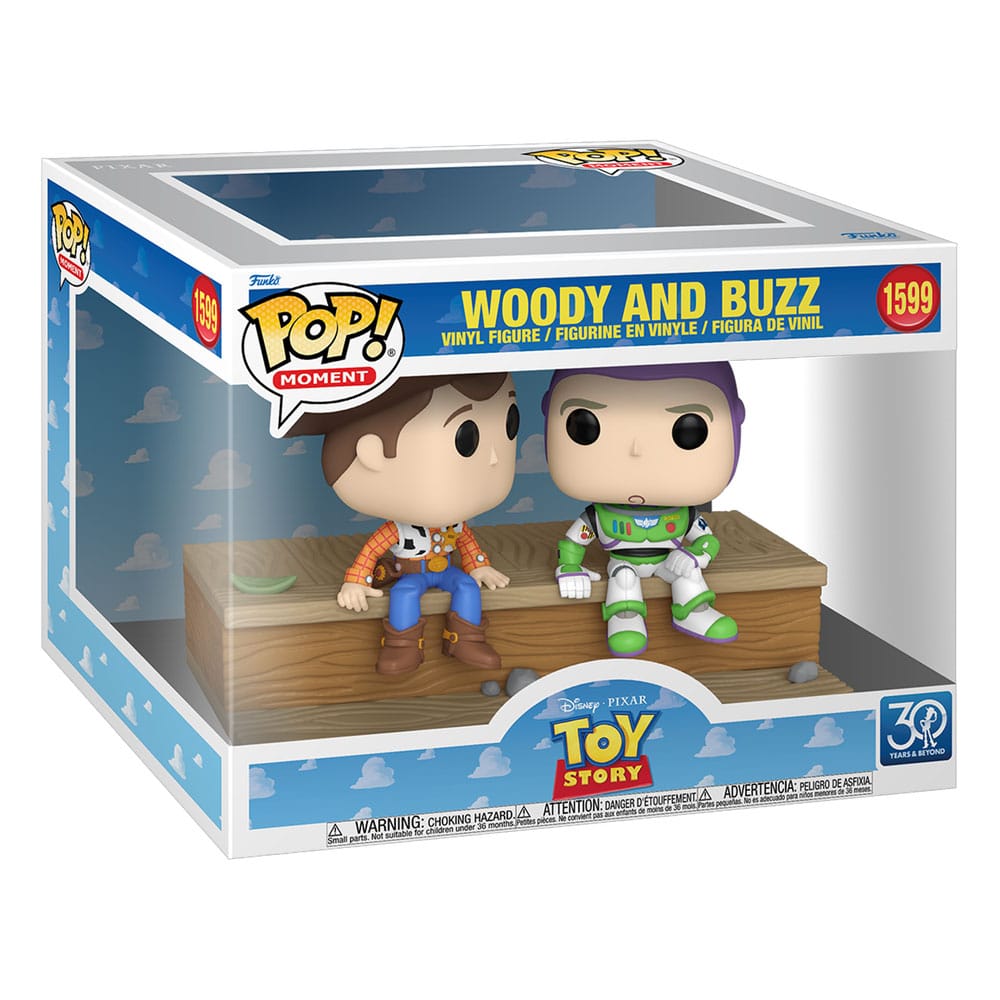 Toy Story POP Moment Vinyl Figuren Woody and Buzz (30th Anniversary) 9 cm - Smalltinytoystore