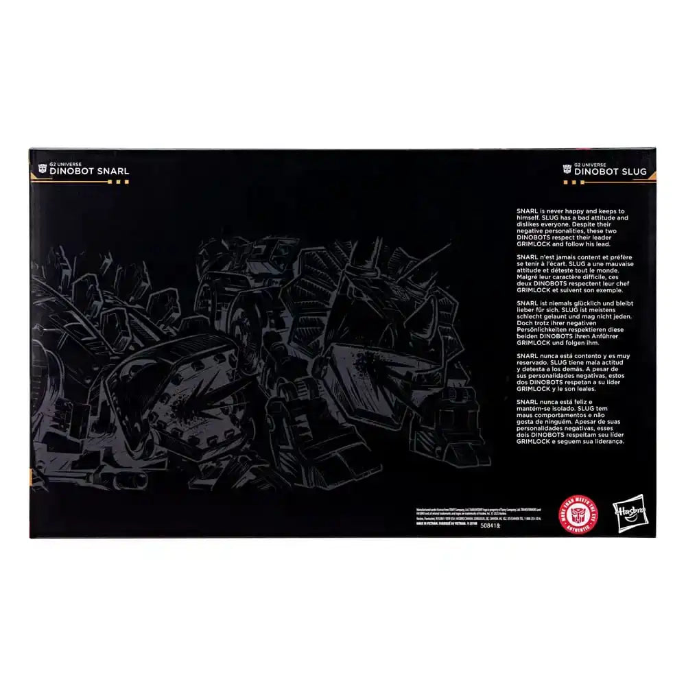 Transformers Age of the Primes Leader Class Actionfiguren 2er-Pack G2 Universe Dinobots Snarl & Slug 19 cm - Smalltinytoystore