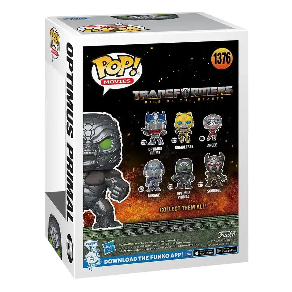 Transformers: Aufstieg der Bestien POP! Movies Vinyl Figur Optimus Primal 9 cm - Smalltinytoystore