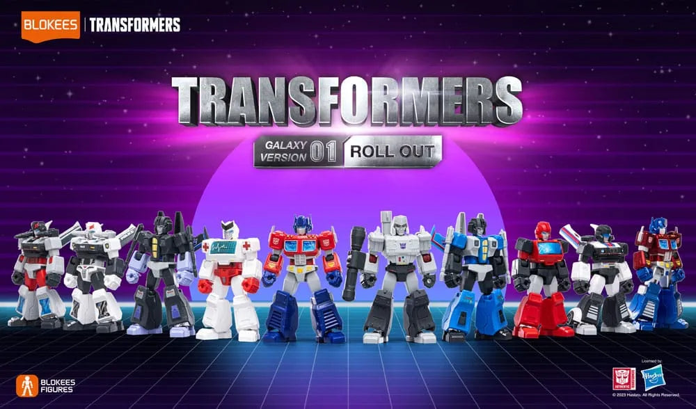 Transformers Blokees Plastic Model Kit Galaxy Version 01 Roll Out Sortiment (9) - Smalltinytoystore
