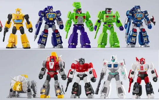 Transformers Blokees Plastic Model Kit Galaxy Version 03 The Autobot Run Sortiment (9) - Smalltinytoystore