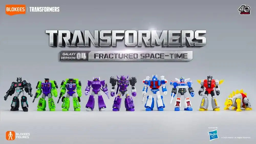 Transformers Blokees Plastic Model Kit Galaxy Version 04 Fractored Space-Time Sortiment (9) - Smalltinytoystore