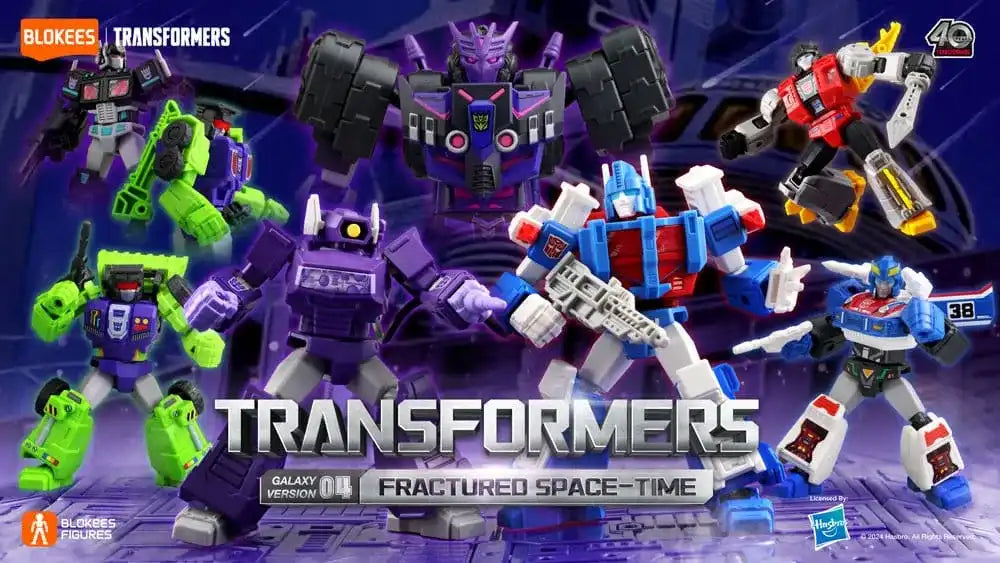 Transformers Blokees Plastic Model Kit Galaxy Version 04 Fractored Space-Time Sortiment (9) - Smalltinytoystore
