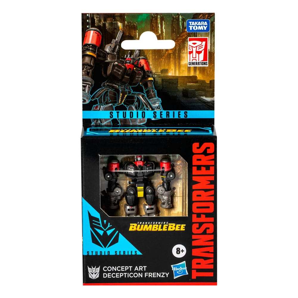 Transformers Bumblebee Studio Series Core Class Actionfigur Concept Art Decepticon Frenzy 9 cm - Smalltinytoystore