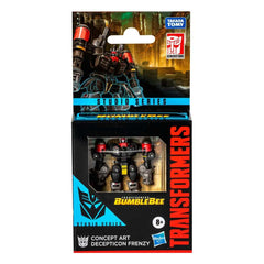 Transformers Bumblebee Studio Series Core Class Actionfigur Concept Art Decepticon Frenzy 9 cm - Smalltinytoystore