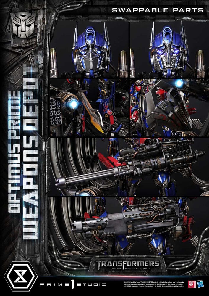 Transformers: Dark of the Moon (Film) Museum Masterline Statue Optimus Prime Weapons Depot 127 cm - Smalltinytoystore