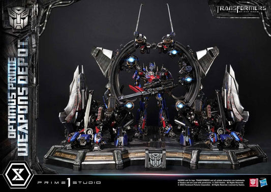 Transformers: Dark of the Moon (Film) Museum Masterline Statue Optimus Prime Weapons Depot 127 cm - Smalltinytoystore