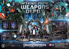 Transformers: Dark of the Moon (Film) Museum Masterline Statue Optimus Prime Weapons Depot 127 cm - Smalltinytoystore
