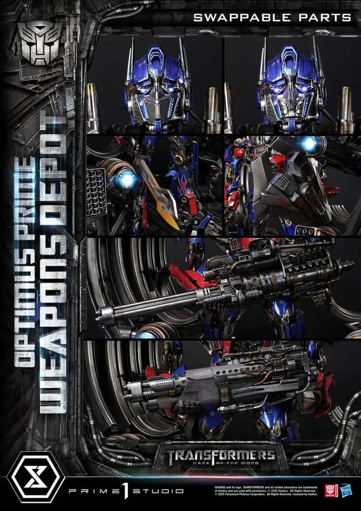Transformers: Dark of the Moon (Film) Museum Masterline Statue Optimus Prime Weapons Depot 127 cm - Smalltinytoystore