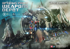 Transformers: Dark of the Moon (Film) Museum Masterline Statue Optimus Prime Weapons Depot Bonus Version 127 cm - Smalltinytoystore