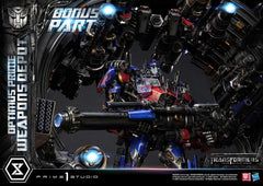 Transformers: Dark of the Moon (Film) Museum Masterline Statue Optimus Prime Weapons Depot Bonus Version 127 cm - Smalltinytoystore
