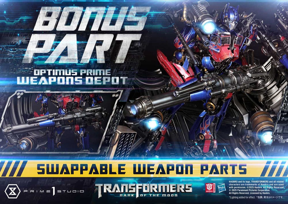 Transformers: Dark of the Moon (Film) Museum Masterline Statue Optimus Prime Weapons Depot Bonus Version 127 cm - Smalltinytoystore